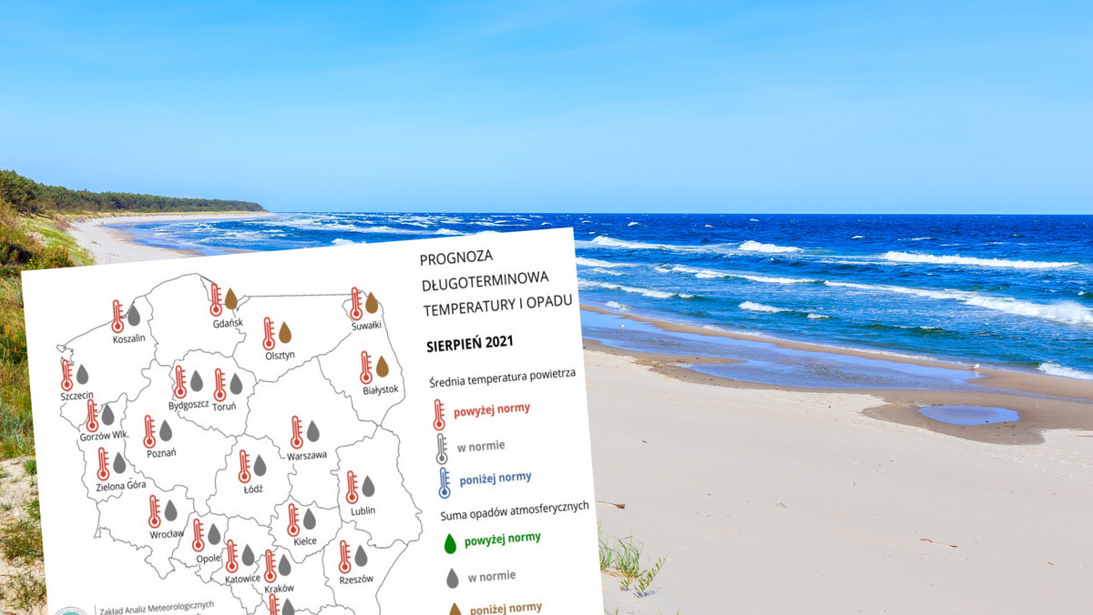 Wakacje 2021. Długoterminowa prognoza pogody na sierpień