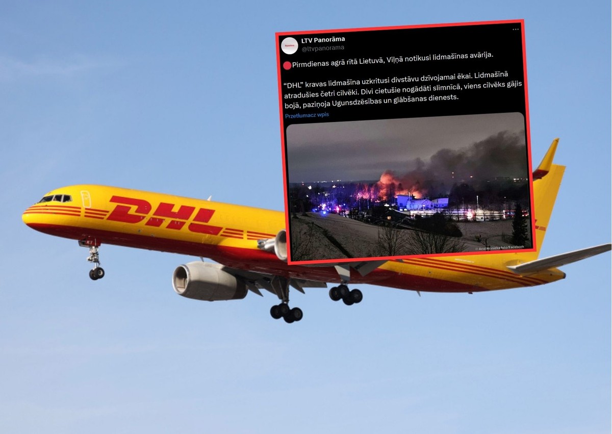 Katastrofa lotnicza pod Wilnem. Samolot spadł na budynek mieszkalny