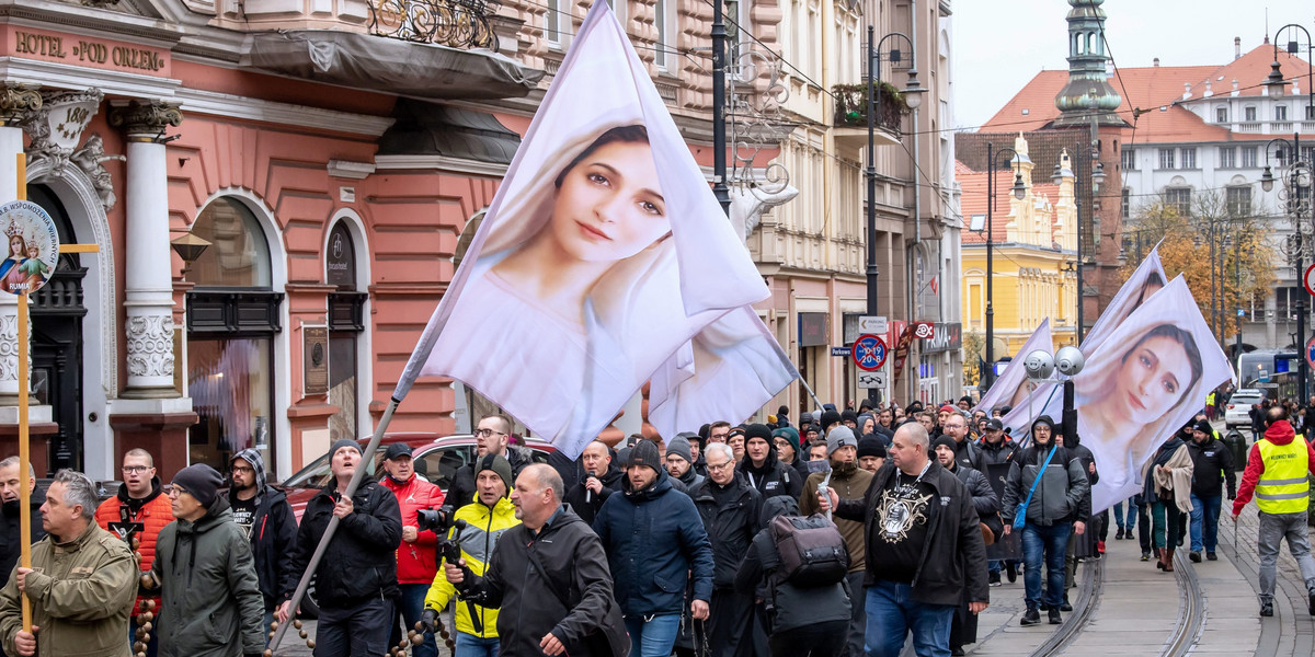 Bydgoszcz. Wielki marsz Wojowników Maryi.