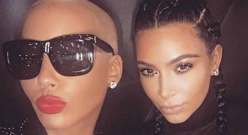 Amber Rose, Kim Kardashian make up