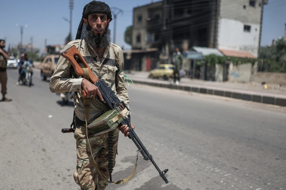 Beduinski borci u selu Mazra u predgrađu Suvejde u Siriji 18. jula