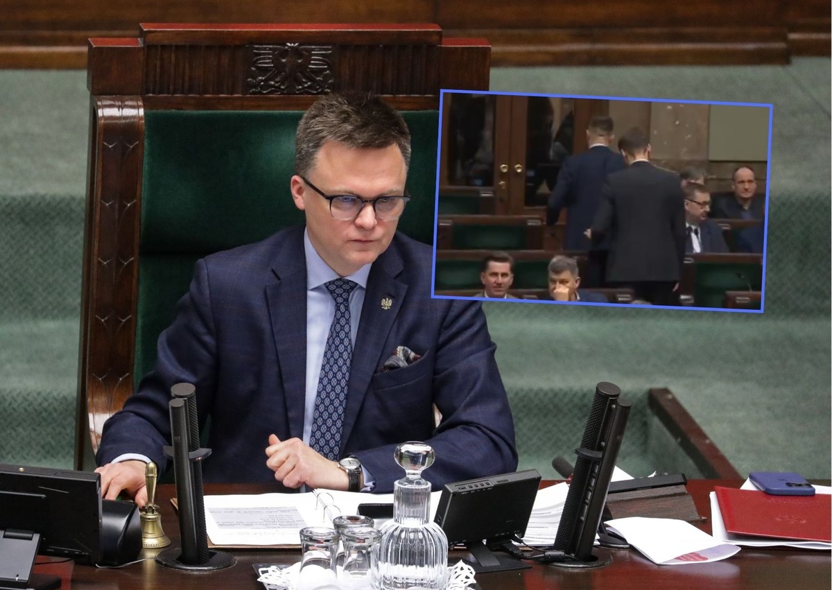 Szymon Hołownia wyprosił posła Ryszarda Wilka z sali sejmowej. Nagrania krążą w sieci