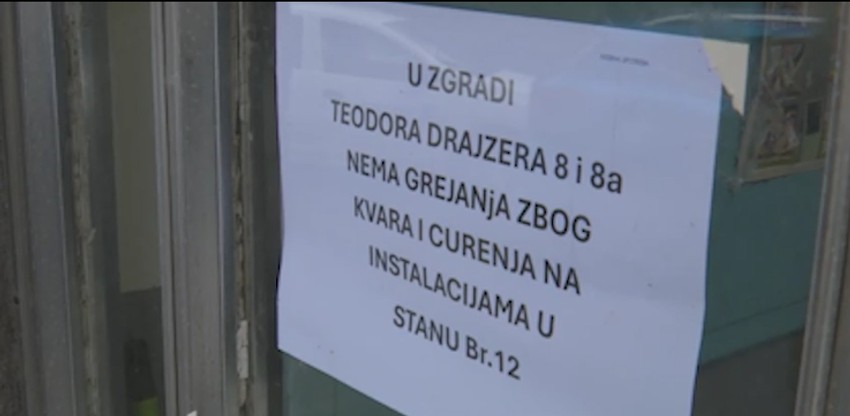 Cela zgrada na Dedinju bez grejanja