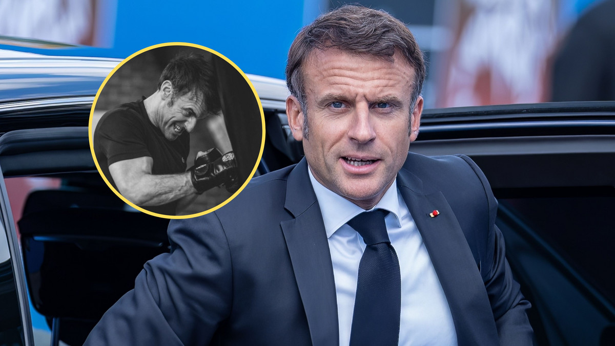 Emmanuel Macron w rękawicach bokserskich. Nowe zdjęcia budzą kontrowersje