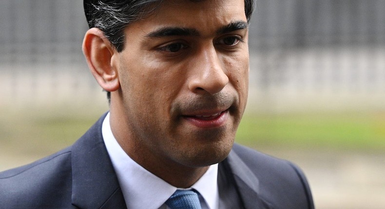 A file photo of Rishi Sunak, Britain's Chancellor of the Exchequer.