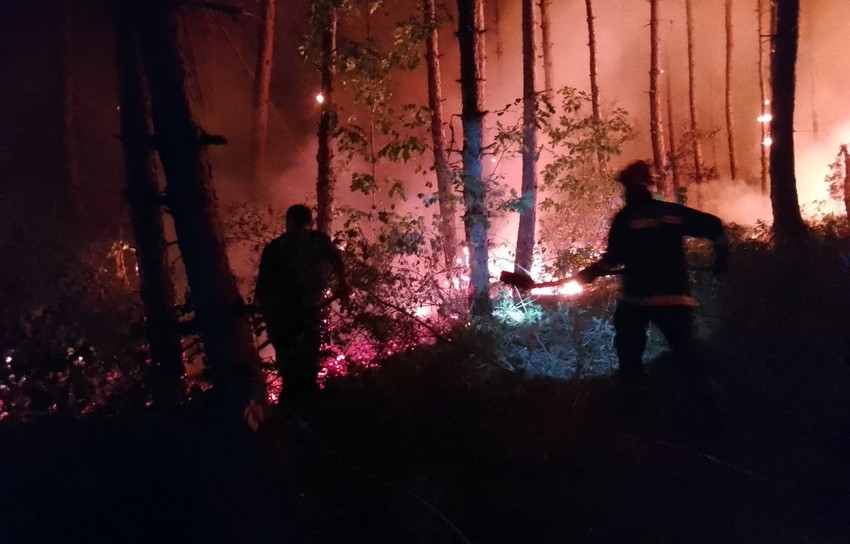 Gašenje požara u Preševu 