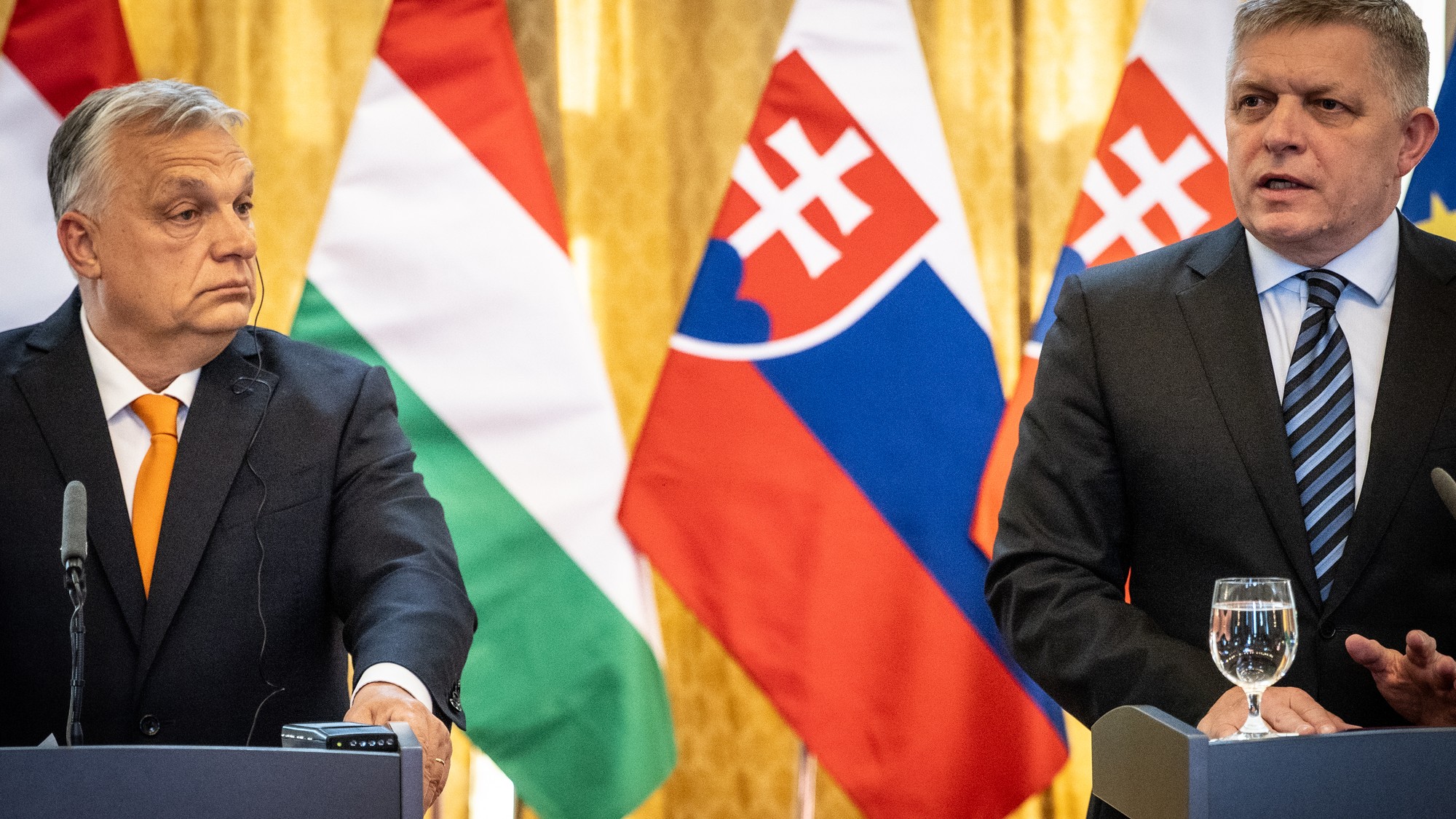 Stretnutie Roberta Fica a Viktora Orbána na Úrade vlády SR 28.4.2025