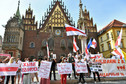 Wiec solidarności z Białorusinami we Wrocławiu