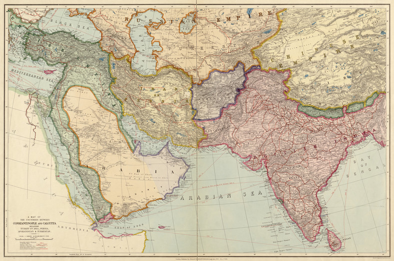 Mapa Imperium Rosyjskiego 