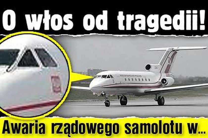 Ludzie Komorowskiego o krok od tragedii! Awaria rządowego samolotu w drodze do...