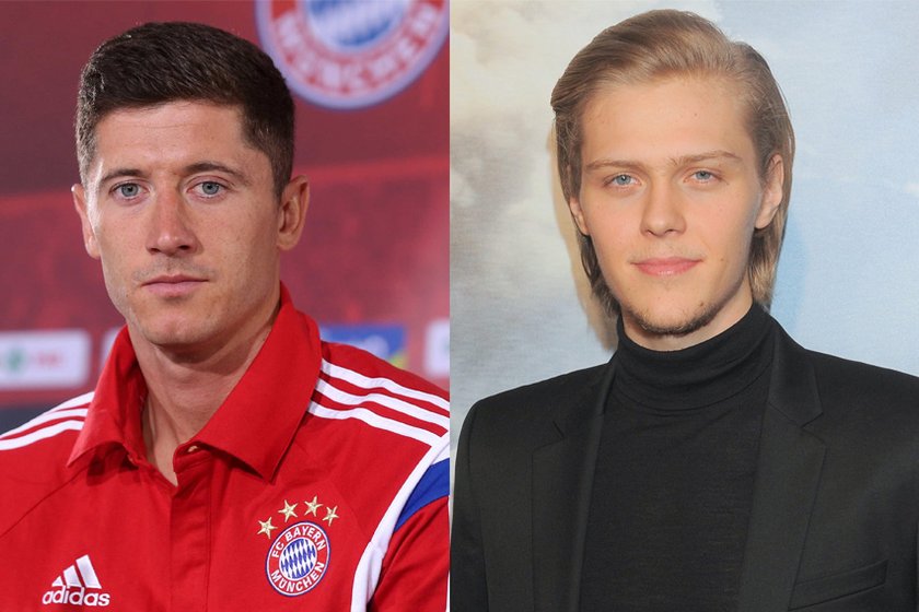 Jakub Gierszał i Robert Lewandowski