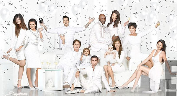 Świąteczna kartka Kardashianów z 2012 r.