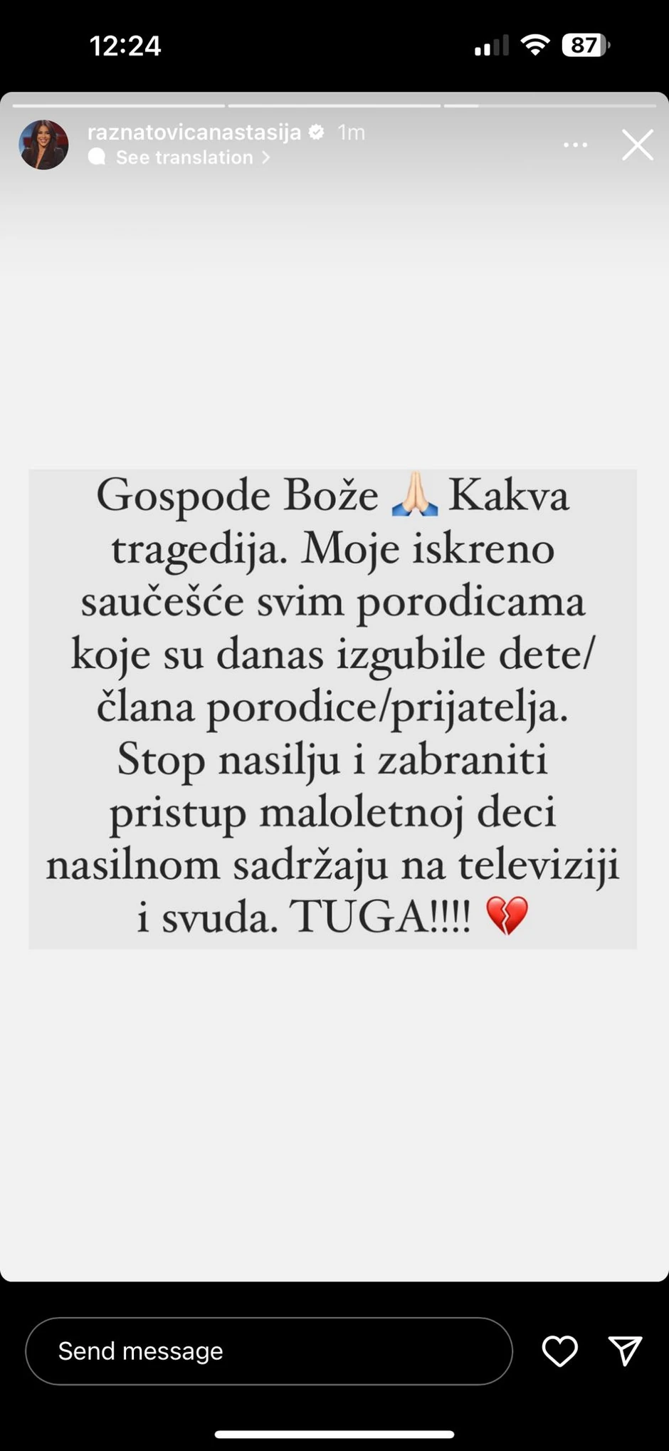 Poznati slomljeni zbog tragedije u osnovnoj školi