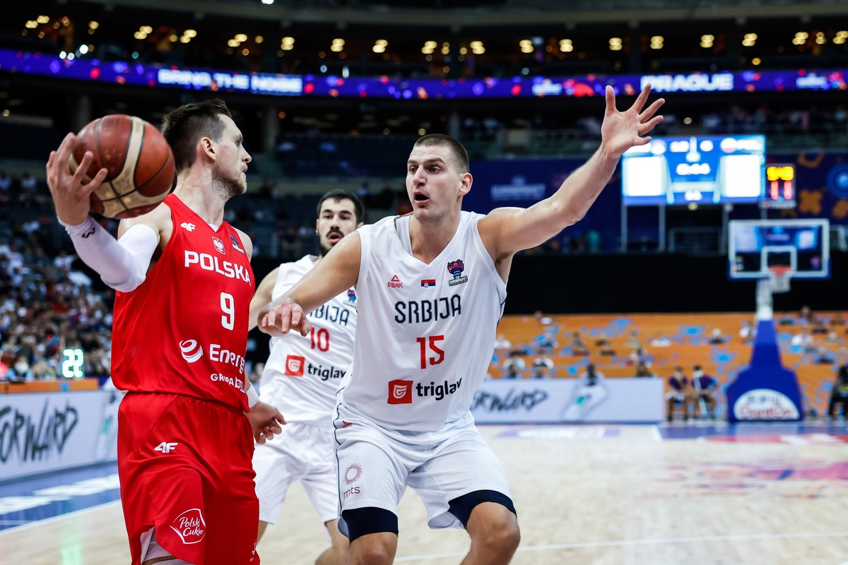 Mateusz Ponitka i Nikola Jokic