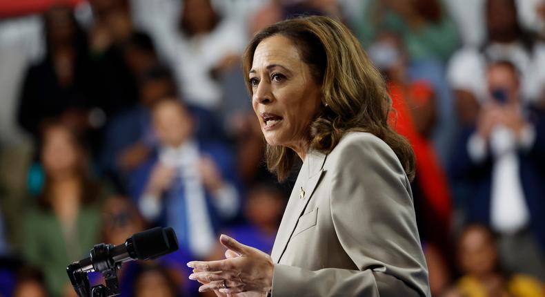 Vice President Kamala Harris' presidential candidacy has boosted Democratic chances in four Sun Belt swing states.Anna Moneymaker/Getty Images