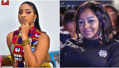 Nollywood actress Etinosa Idemudia drags Victoria Inyama on Instagram, calls her a jobless and frustrated old mother