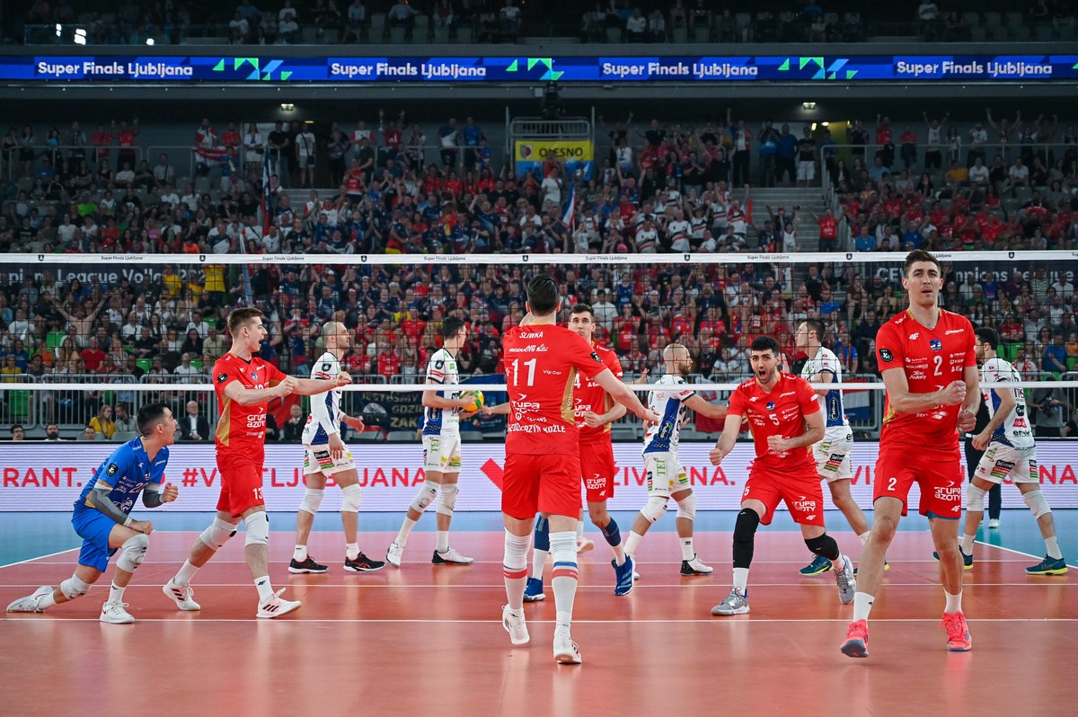 Radość siatkarzy Grupy Azoty ZAKSA Kędzierzyn-Koźle