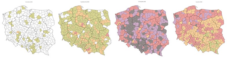 Mapy z 9. dnia miesięcy wrzesień-grudzień