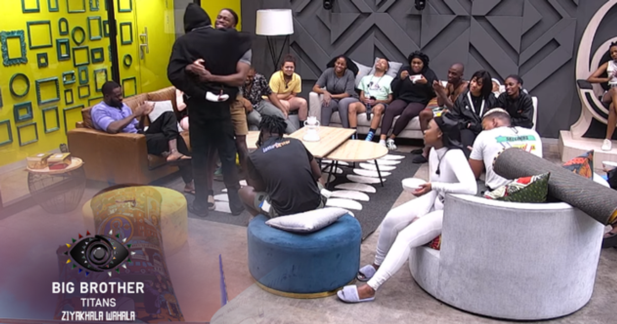 ‘BBTitans’: Kanaga Jnr returns to a warm welcome from housemates