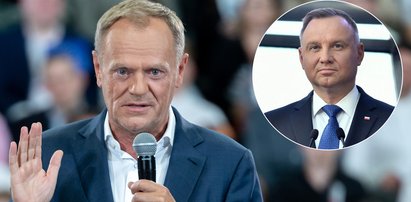 Tusk zaskoczył nowym nagraniem. Zwrócił się do Dudy. "Sie tak szkryflo"