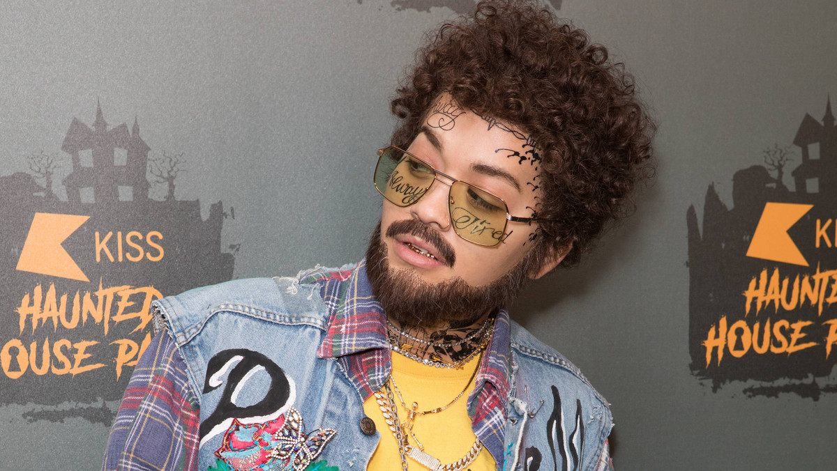 Rita Ora jako Post Malone na Halloween