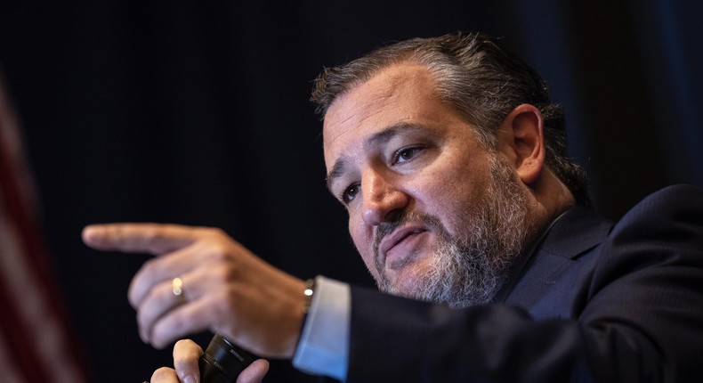 Sen. Ted Cruz (R-TX) speaks during the America First Agenda Summit, at the Marriott Marquis hotel July 26, 2022 in Washington, DC.