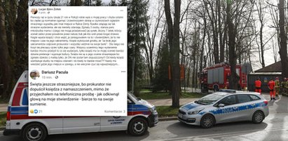 Zachowanie księdza oburzyło policjanta. "Nie liczył się płaczący ojciec"