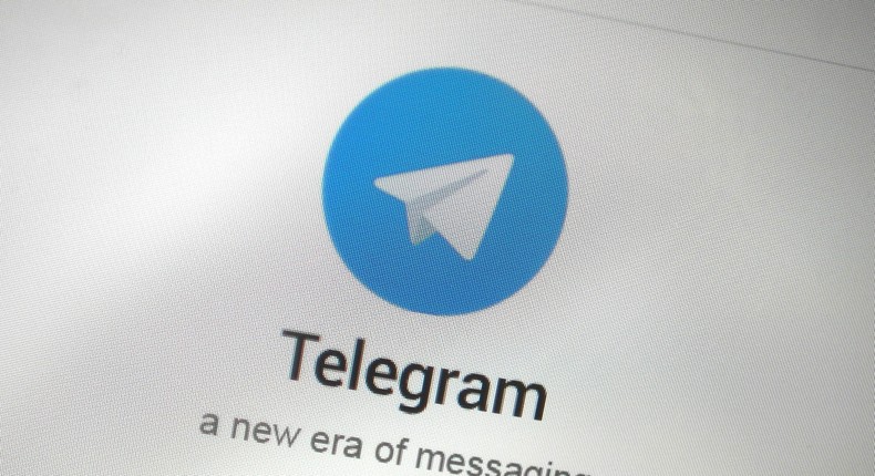 FILE PHOTO: The Telegram messaging app logo is seen on a website in Singapore. Thomas White/Reuters