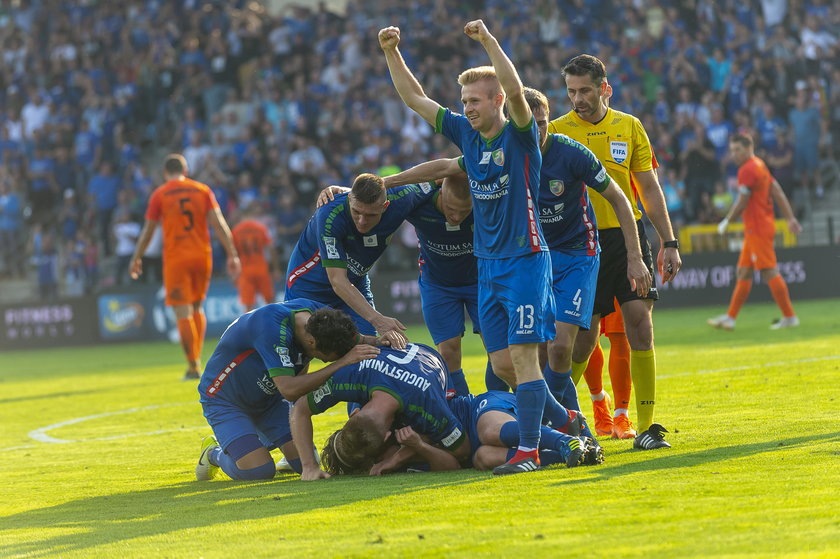 Pilka nozna. Ekstraklasa. Miedz Legnica - KGHM Zaglebie Lubin. 02.09.2018