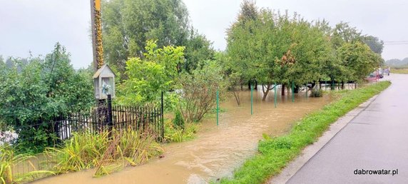 Podtopienia w Dąbrowie Tarnowskiej