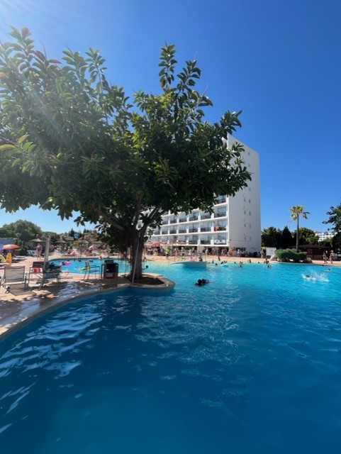 Hotel w Calas de Mallorca był pełen gości