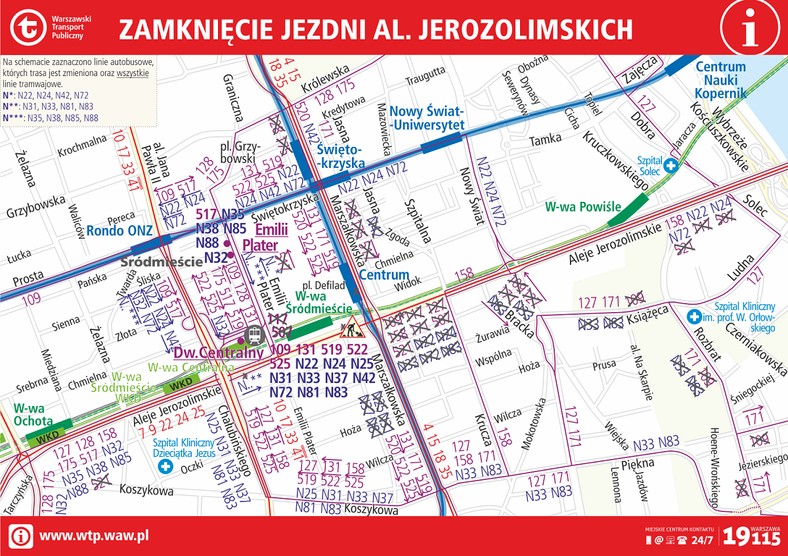 Zmiany w WTP – mapka