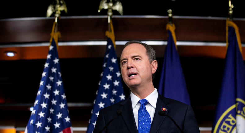 U.S. House Intelligence Committee Chairman Adam Schiff (D-CA) speaks during a news conference about impeachment proceedings at the U.S. Capitol in Washington, U.S., September 25, 2019. REUTERS/Al Drago