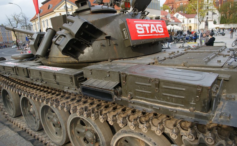 Czołg T-55 MERIDA z instalację gazową do silnika Diesla