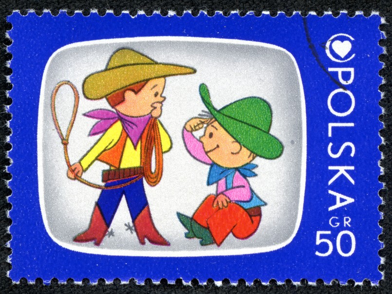 Bolek i Lolek Bajki PRL-u Poland,-,Circa,1975:,A,Stamp,Printed,In,Poland,Shows