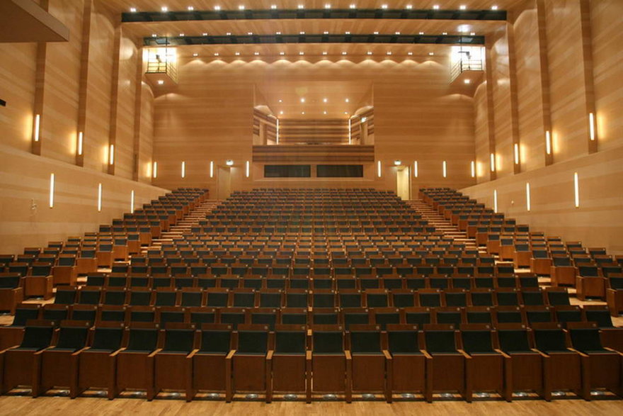 Sala koncertowa - Projekt współfinansowany przez Unię Europejską ze środków Europejskiego Funduszu Rozwoju Regionalnego w ramach Lubuskiego Regionalnego Programu Operacyjnego na lata 2007-2013