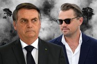 Jair Bolsonaro i Leonardo DiCaprio