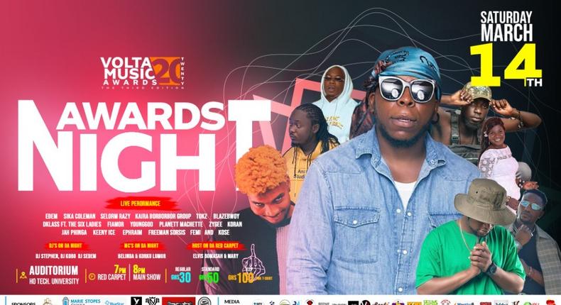 Edem, Keeny Ice, others billed for Volta Music Awards '20 Saturday