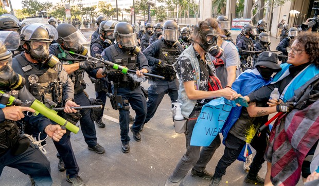 Protest "No King" u Los Anđelesu, jun 2025.