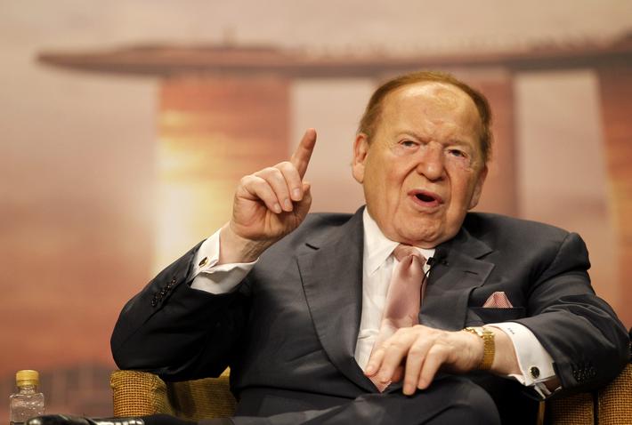 14. Sheldon Adelson, 31,8 mld dolarów. Źródło majątku: kasyna