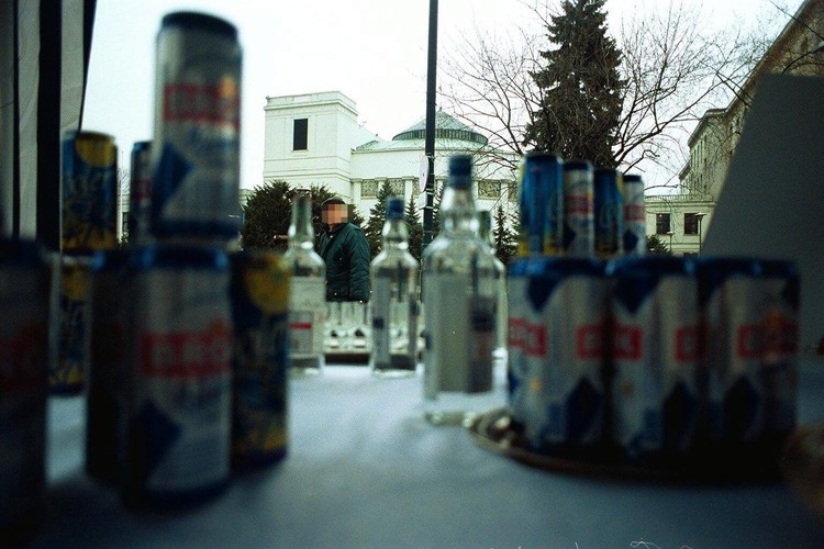 Alkohol przed Sejmem