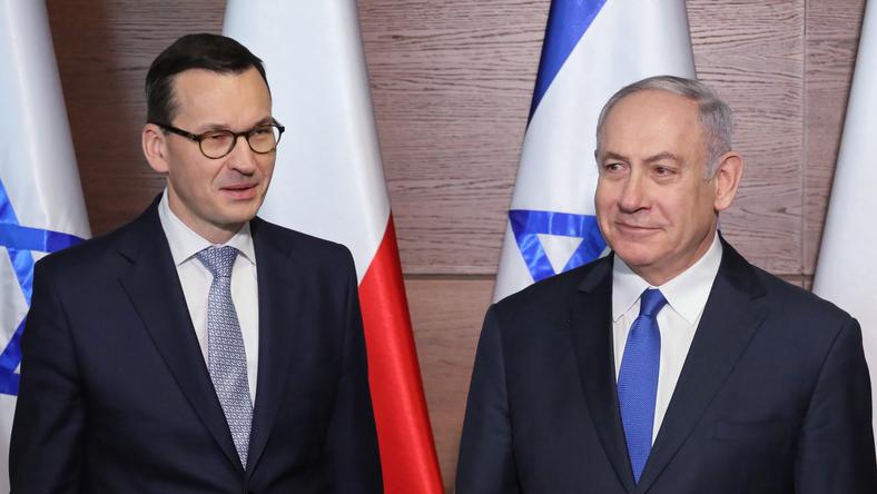 Mateusz Morawiecki i Benjamin Netanjahu