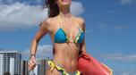 Julia Pereira w bikini na plaży