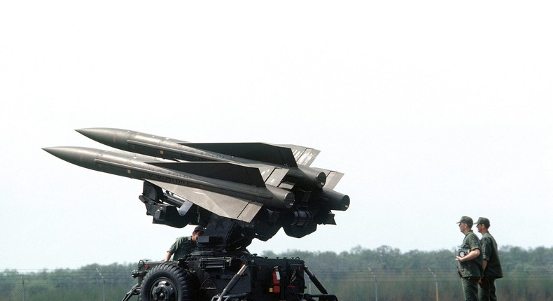 US soldiers inspect MIM-23B Hawk surface-to-air missiles in 1977.HUM Images/Universal Images Group via Getty Images