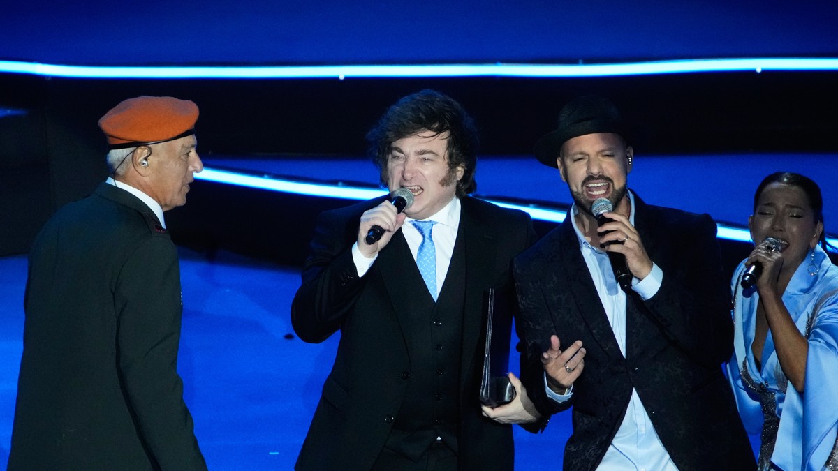 Havijer Milej na proslavi 78. godišnjice države Izrael