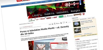 Puszczał porno w Media Markt. Mają go