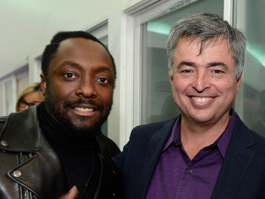 Will.i.am and Apple SVP Eddy Cue.