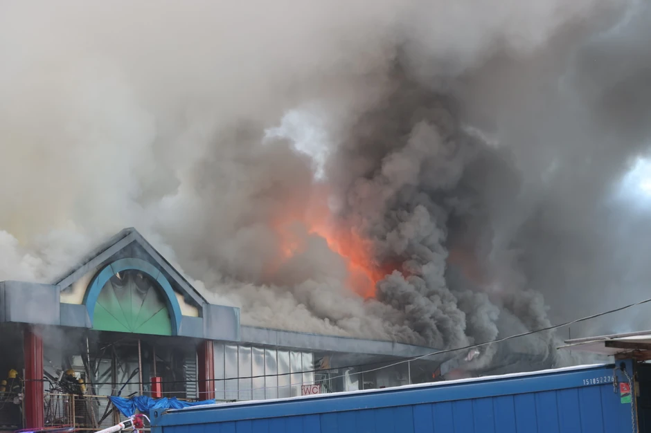 Požar, Kineski tržni centar, Novi Beograd, Blok 70