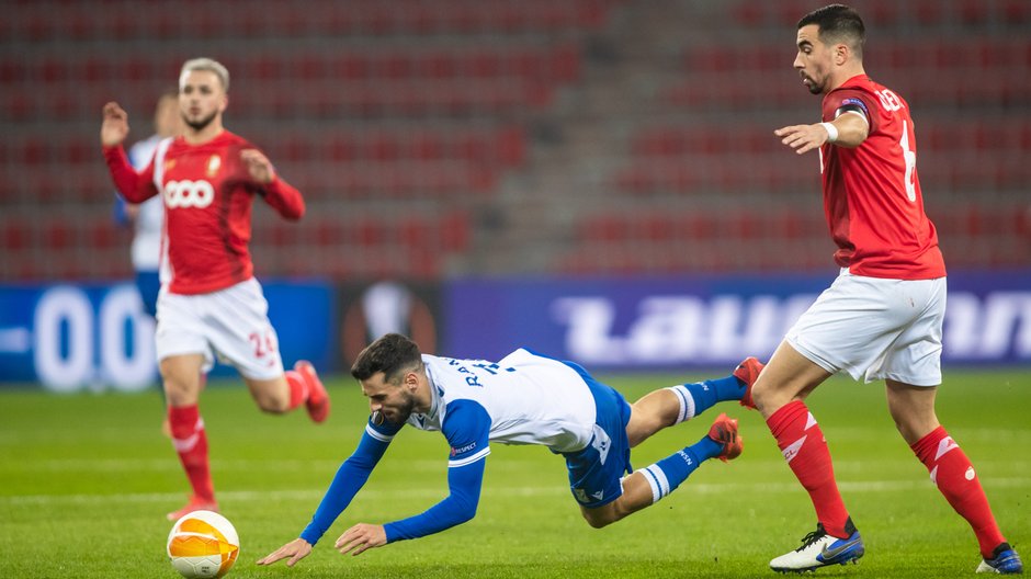 26.11.2020 STANDARD LIEGE - LECH POZNAN UEFA LIGA EUROPA PILKA NOZNA