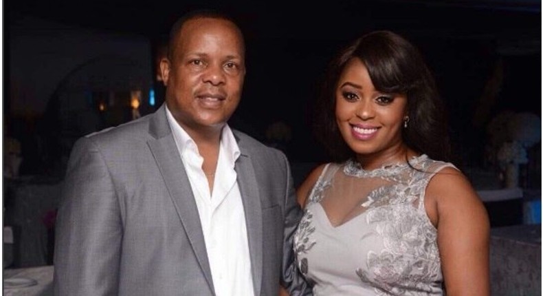 Lilian Muli and Shabana FC Boss Jared Nevaton who claims to be responsible for her Pregnancy 